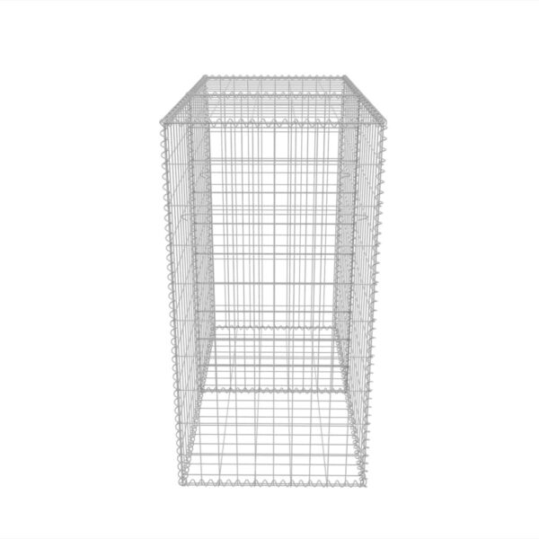 vidaXL Gabion Basket Galvanized Steel 39.4"x19.7"x39.4" - Image 5