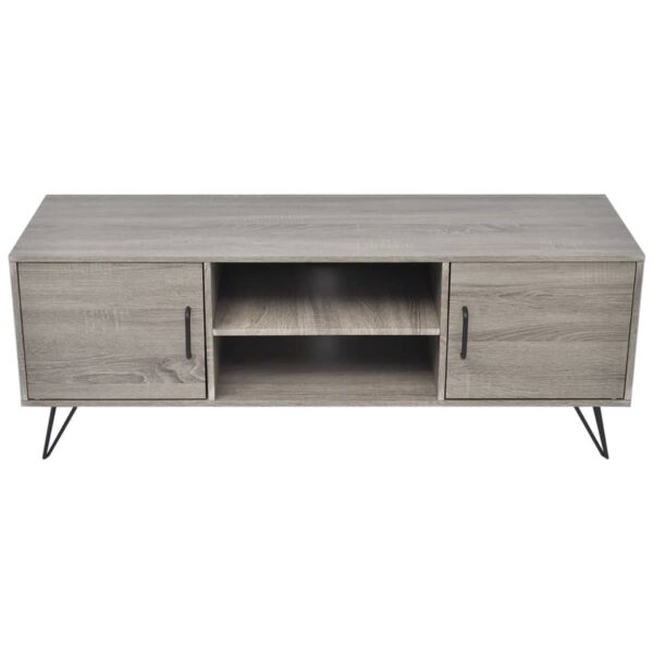 vidaXL TV Stand 47.2"x15.7"x17.7" Gray - Image 3