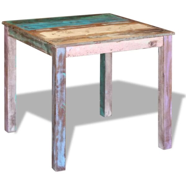 vidaXL Dining Table Solid Reclaimed Wood 31.5"x32.3"x30" - Image 2