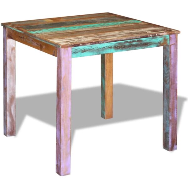 vidaXL Dining Table Solid Reclaimed Wood 31.5"x32.3"x30" - Image 3