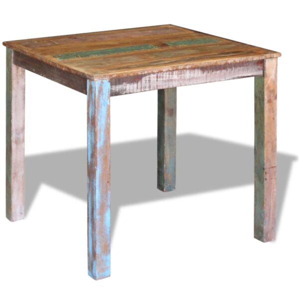 vidaXL Dining Table Solid Reclaimed Wood 31.5"x32.3"x30" - Image 4