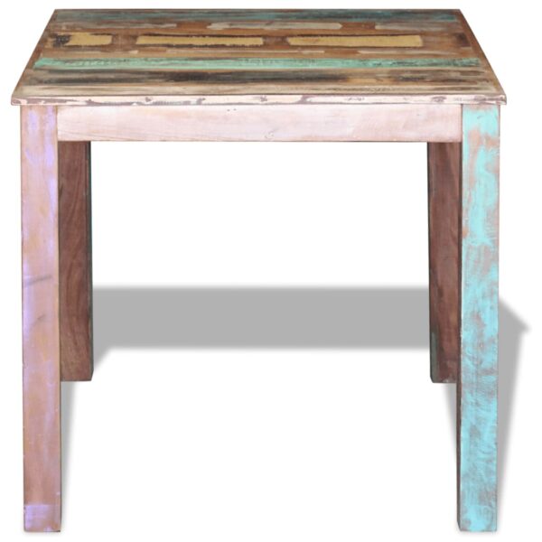 vidaXL Dining Table Solid Reclaimed Wood 31.5"x32.3"x30" - Image 6