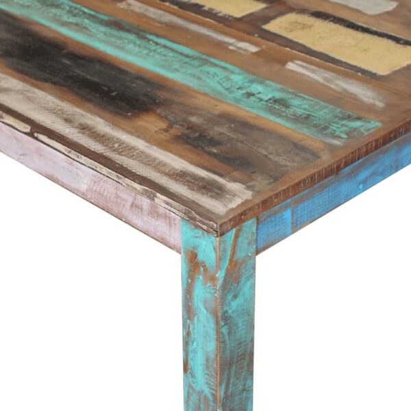 vidaXL Dining Table Solid Reclaimed Wood 31.5"x32.3"x30" - Image 7