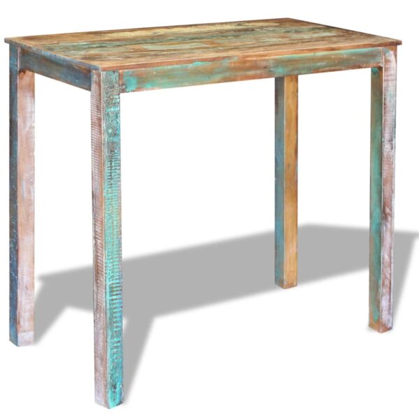 vidaXL Bar Table Solid Reclaimed Wood 45.3"x23.6"x42" - Image 5