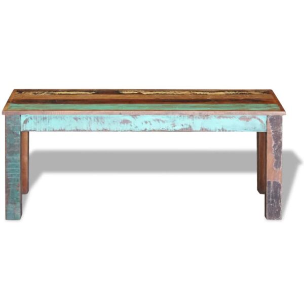 vidaXL Bench Solid Reclaimed Wood 43.3"x13.8"x17.7" - Image 6