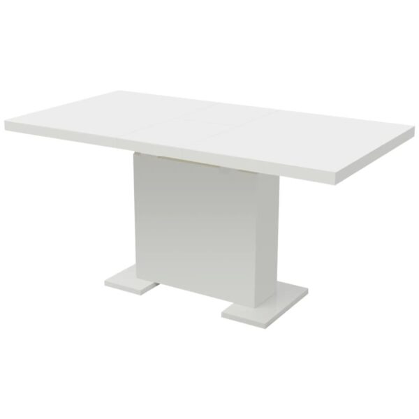 vidaXL Extendable Dining Table High Gloss White