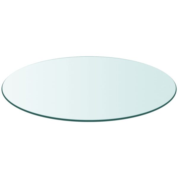 vidaXL Table Top Tempered Glass Round 31.5" - Image 2