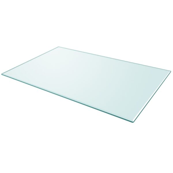 vidaXL Table Top Tempered Glass Rectangular 39.4"x24.4" - Image 2