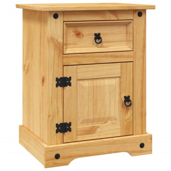 vidaXL Bedside Cabinet Mexican Pine Corona Range 20.9"x15.4"x26" - Image 2