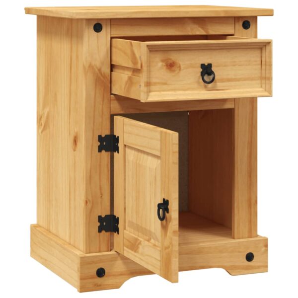 vidaXL Bedside Cabinet Mexican Pine Corona Range 20.9"x15.4"x26" - Image 4