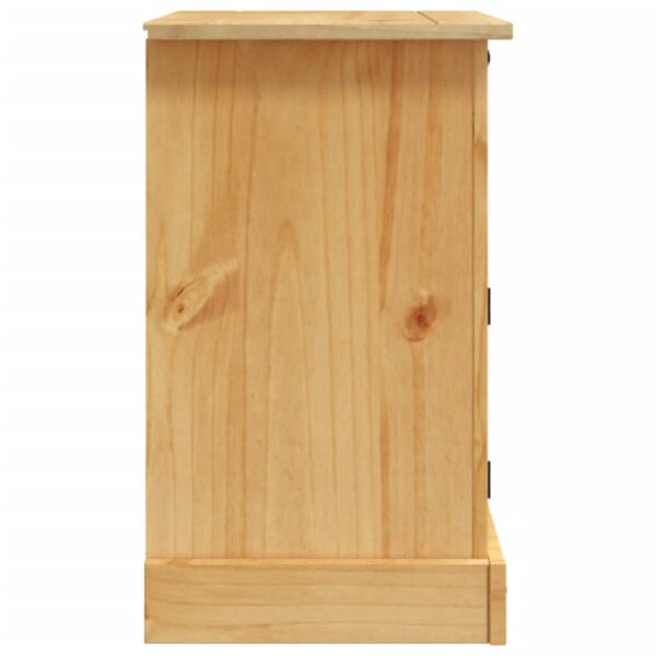 vidaXL Bedside Cabinet Mexican Pine Corona Range 20.9"x15.4"x26" - Image 5