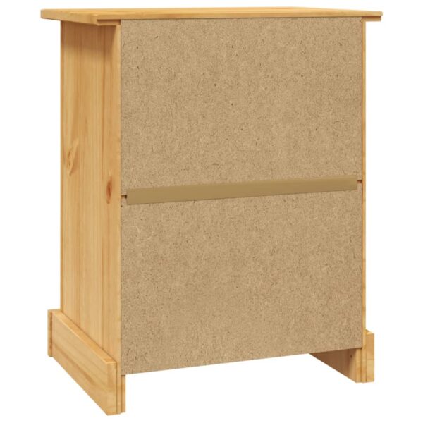 vidaXL Bedside Cabinet Mexican Pine Corona Range 20.9"x15.4"x26" - Image 6