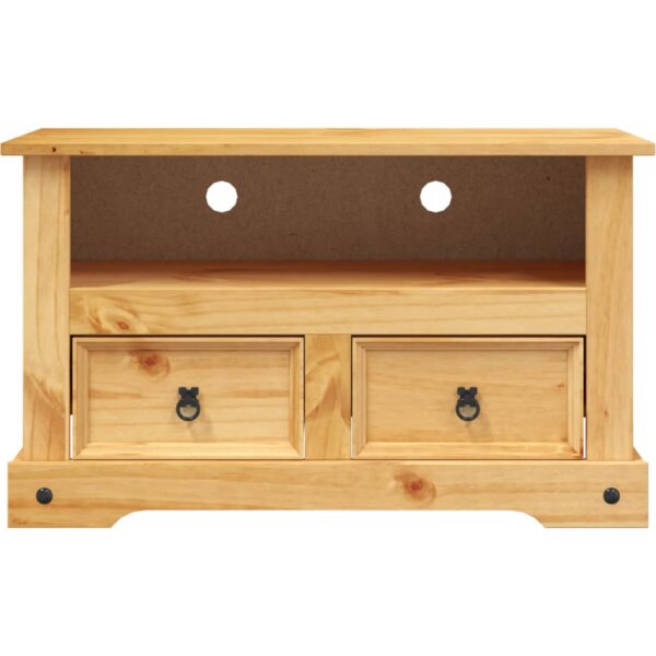 vidaXL TV Stand Mexican Pine Corona Range 35.8"x16.9"x22" - Image 3