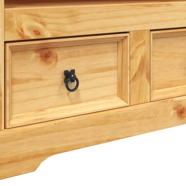 vidaXL TV Stand Mexican Pine Corona Range 35.8"x16.9"x22" - Image 7