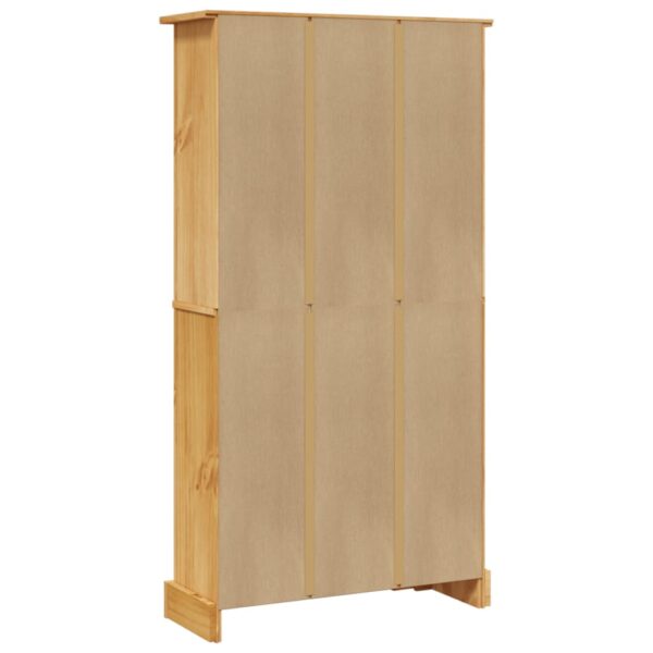 vidaXL 4-Tier Bookcase Mexican Pine Corona Range 31.9"x11.4"x59" - Image 5