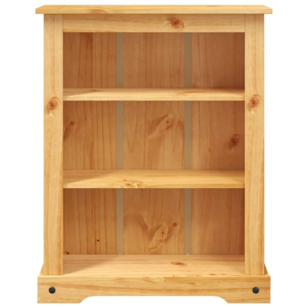 vidaXL 3-Tier Bookcase Mexican Pine Corona Range 31.9"x11.4"x39.4" - Image 3