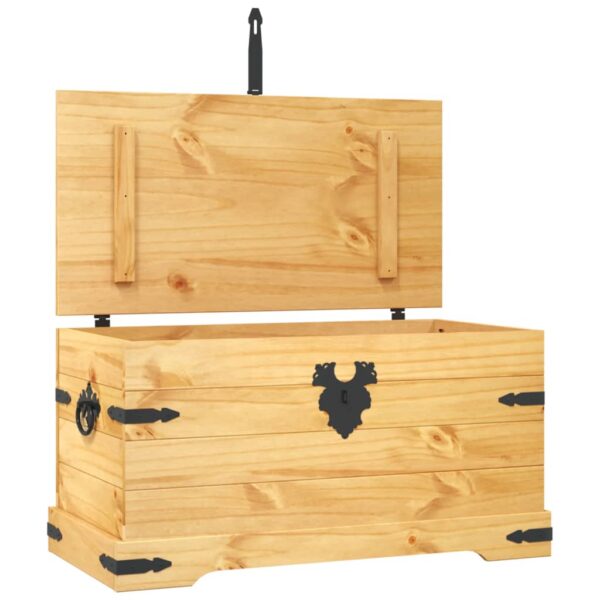 vidaXL Storage Chest Mexican Pine Corona Range 35.8"x19.5"x18.5" - Image 2