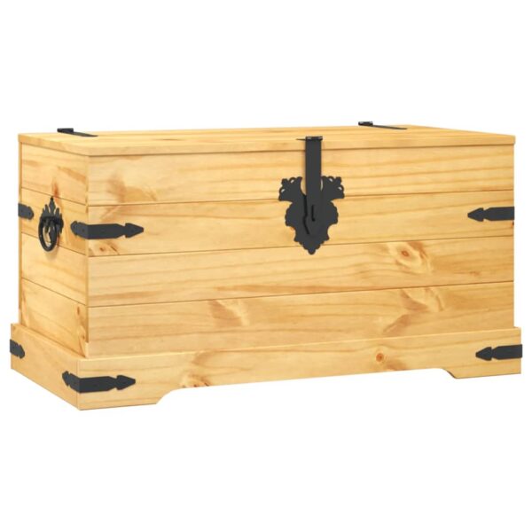 vidaXL Storage Chest Mexican Pine Corona Range 35.8"x19.5"x18.5" - Image 3