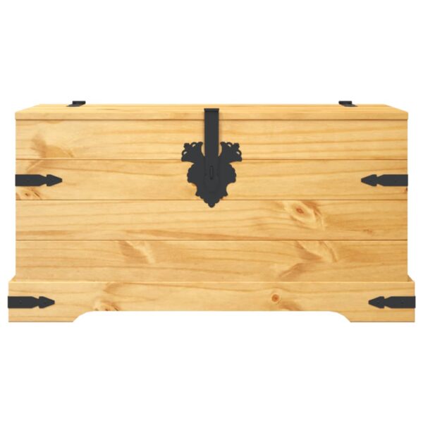 vidaXL Storage Chest Mexican Pine Corona Range 35.8"x19.5"x18.5" - Image 4