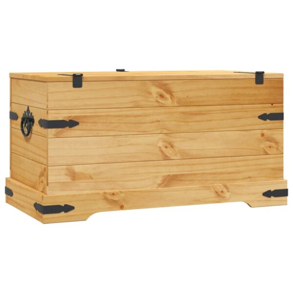 vidaXL Storage Chest Mexican Pine Corona Range 35.8"x19.5"x18.5" - Image 6