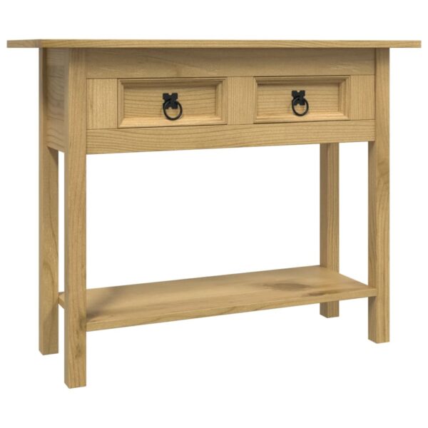 vidaXL Console Table Mexican Pine Corona Range 36.6"x13.6"x28.7" - Image 2