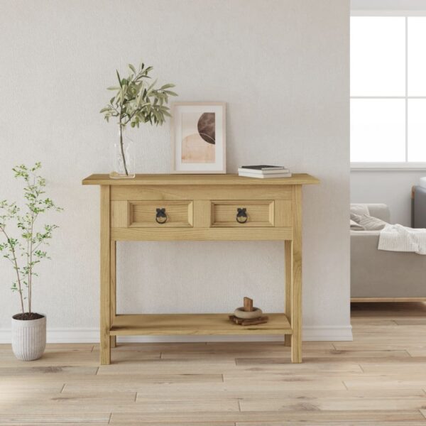 vidaXL Console Table Mexican Pine Corona Range 36.6"x13.6"x28.7"