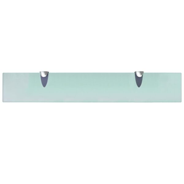 vidaXL Floating Shelf Glass 23.6"x3.9" 0.3" - Image 3