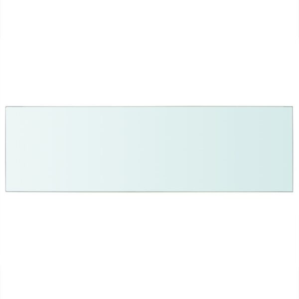 vidaXL Shelf Panel Glass Clear 31.5"x9.8" - Image 2