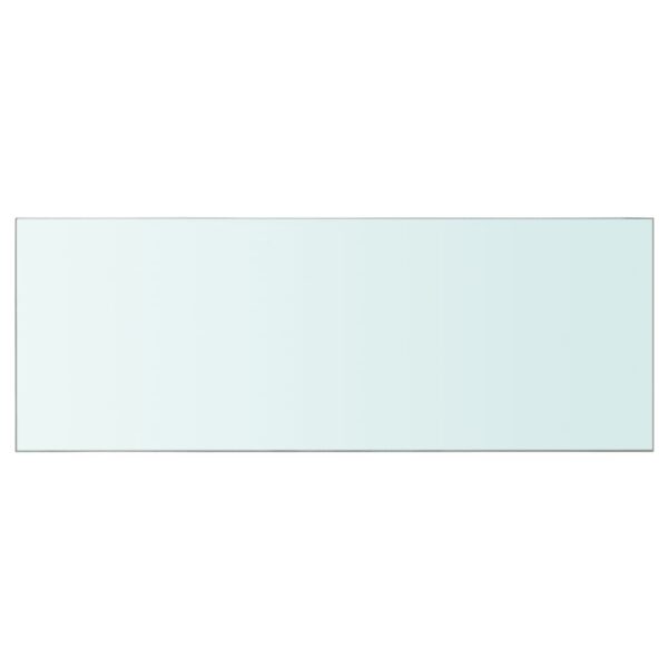 vidaXL Shelf Panel Glass Clear 31.5"x11.8" - Image 2