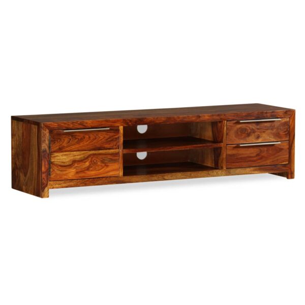 vidaXL TV Stand Solid Wood Sheesham 47.2"x11.8"x11.8" - Image 7