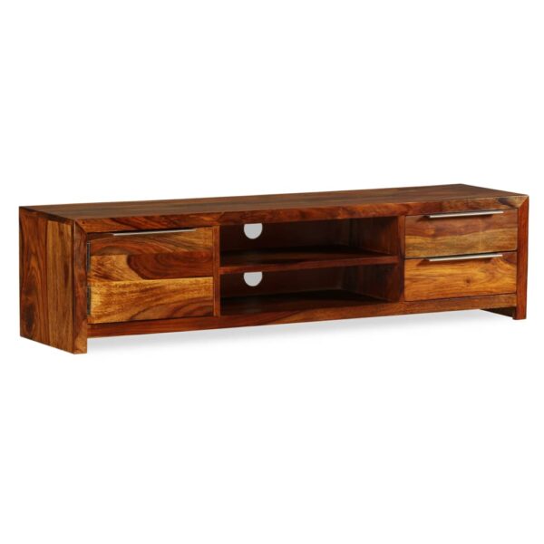 vidaXL TV Stand Solid Wood Sheesham 47.2"x11.8"x11.8" - Image 8