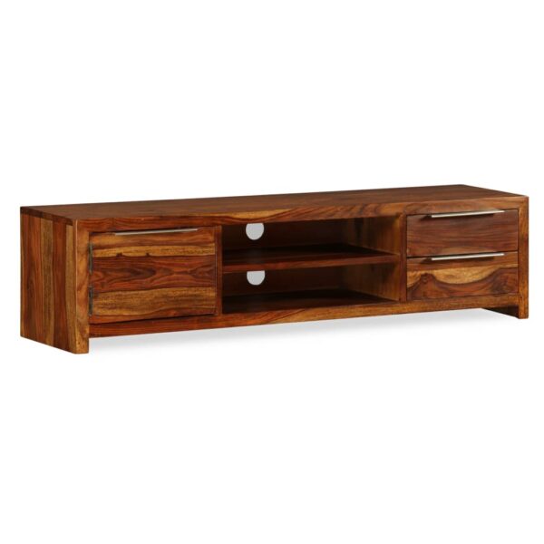 vidaXL TV Stand Solid Wood Sheesham 47.2"x11.8"x11.8" - Image 9