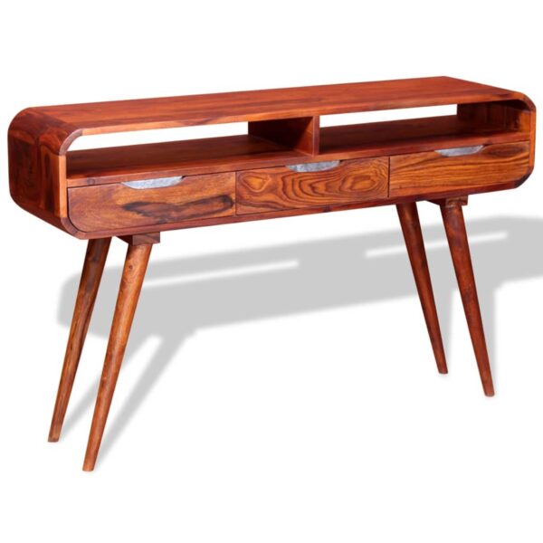 vidaXL Console Table Solid Sheesham Wood 47.2"x11.8"x29.5" - Image 3