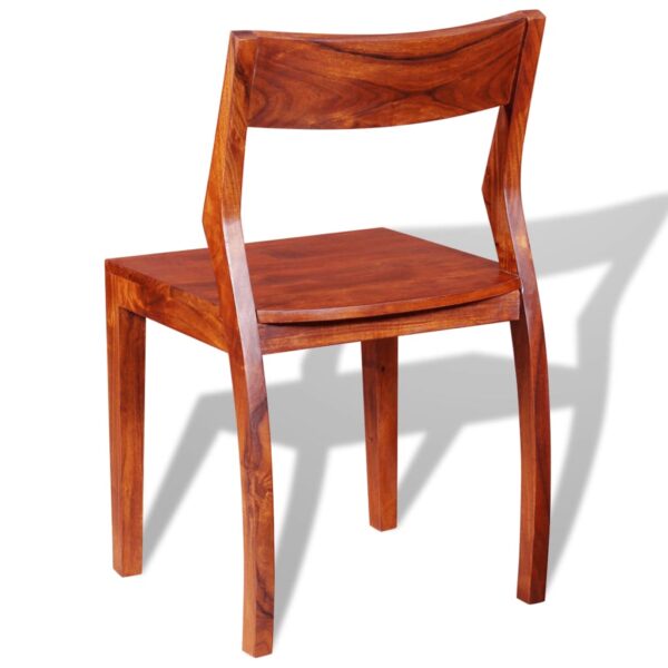 vidaXL Dining Chairs 2 pcs Solid Acacia Wood Sheesham - Image 7