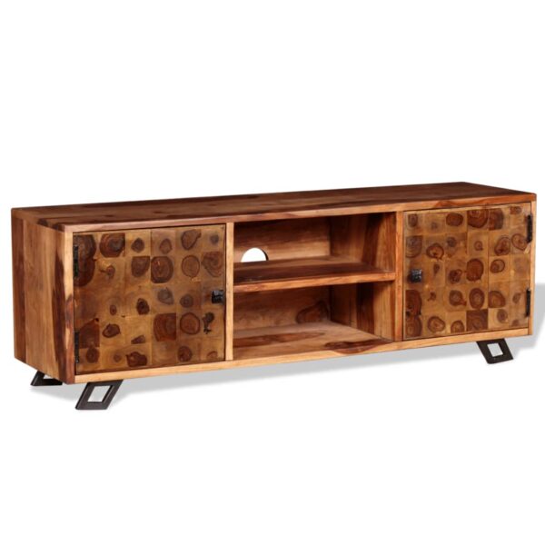 vidaXL TV Stand Solid Wood Sheesham 47.2"x11.8"x15.7" - Image 3