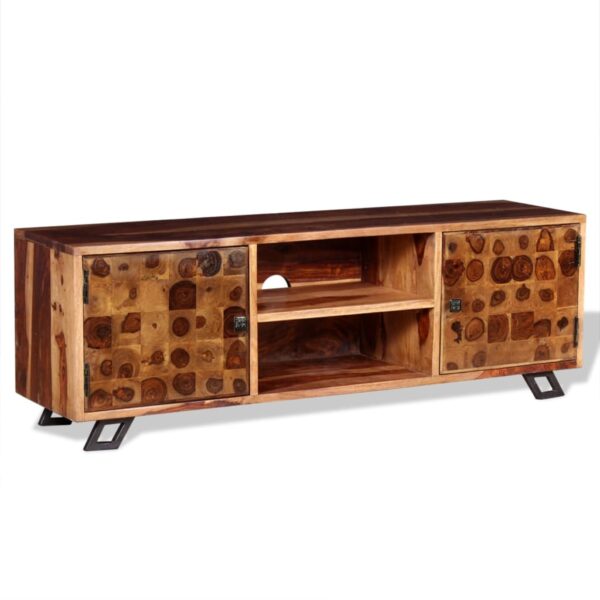 vidaXL TV Stand Solid Wood Sheesham 47.2"x11.8"x15.7" - Image 4