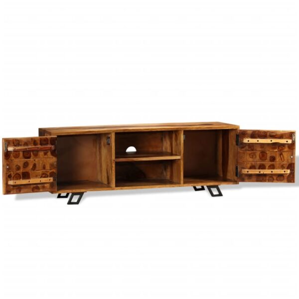 vidaXL TV Stand Solid Wood Sheesham 47.2"x11.8"x15.7" - Image 6