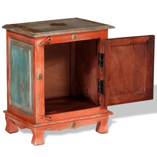 vidaXL Nightstand Solid Mango Wood Orange - Image 6