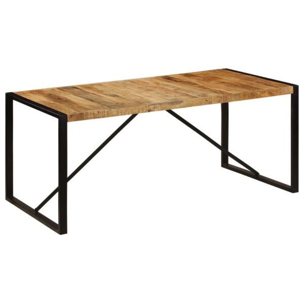 vidaXL Dining Table Solid Rough Mango Wood 70.9" - Image 2