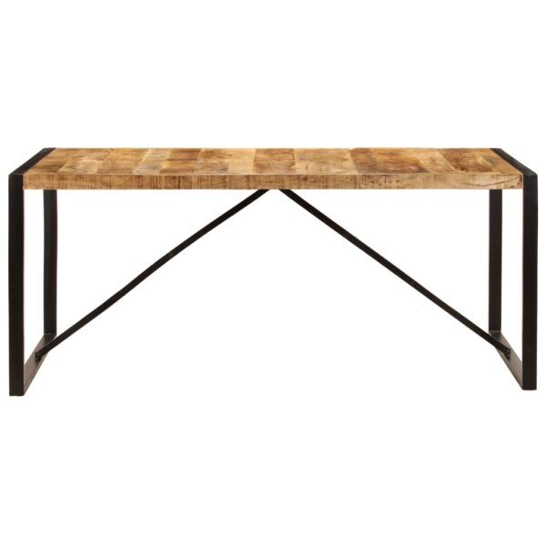 vidaXL Dining Table Solid Rough Mango Wood 70.9" - Image 3