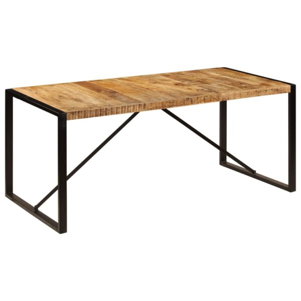 vidaXL Dining Table Solid Rough Mango Wood 70.9" - Image 10