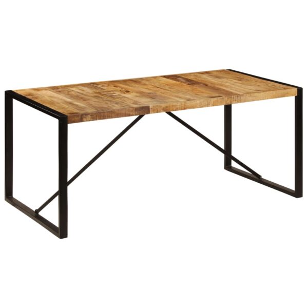 vidaXL Dining Table Solid Rough Mango Wood 70.9" - Image 11