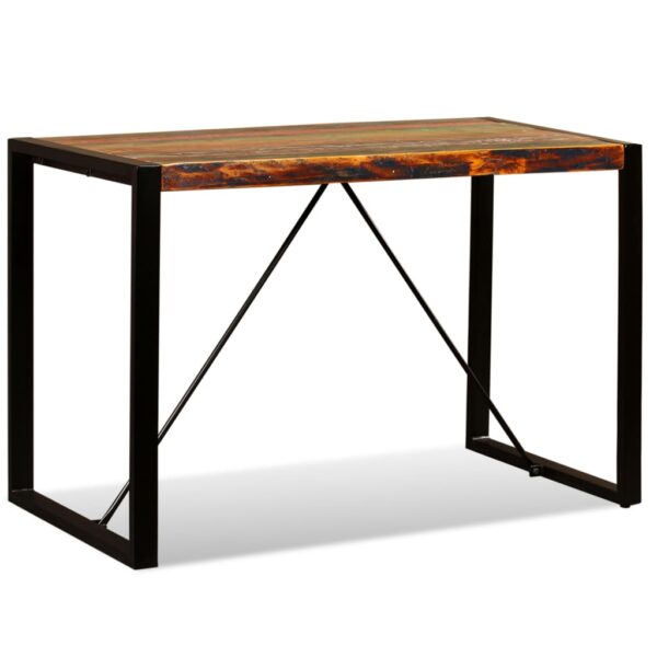 vidaXL Dining Table Solid Reclaimed Wood 47.2" - Image 3