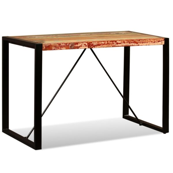 vidaXL Dining Table Solid Reclaimed Wood 47.2" - Image 4