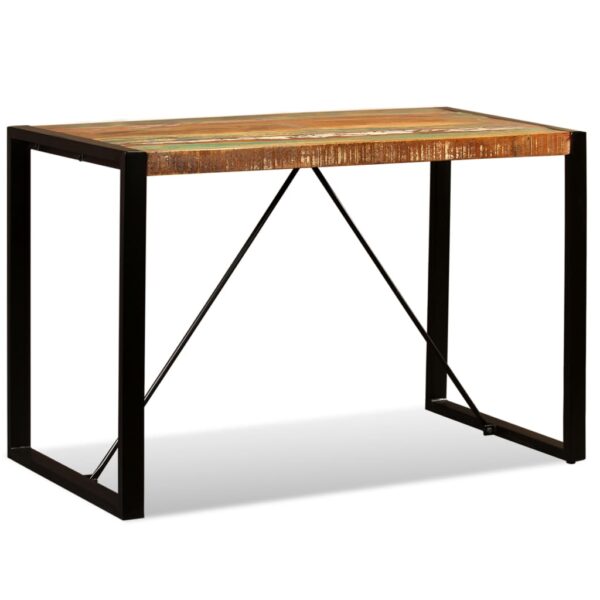 vidaXL Dining Table Solid Reclaimed Wood 47.2" - Image 5