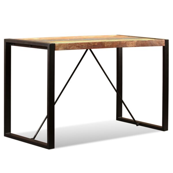 vidaXL Dining Table Solid Reclaimed Wood 47.2" - Image 7