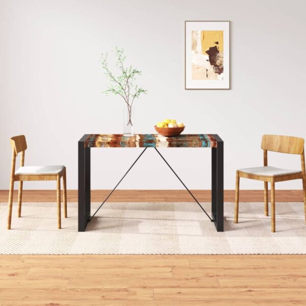 vidaXL Dining Table Solid Reclaimed Wood 47.2"