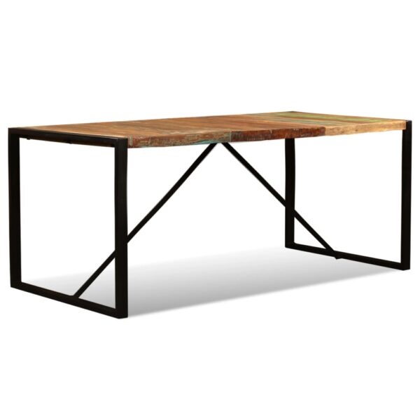 vidaXL Dining Table Solid Reclaimed Wood 70.9" - Image 8