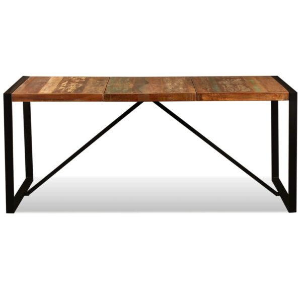 vidaXL Dining Table Solid Reclaimed Wood 70.9" - Image 9