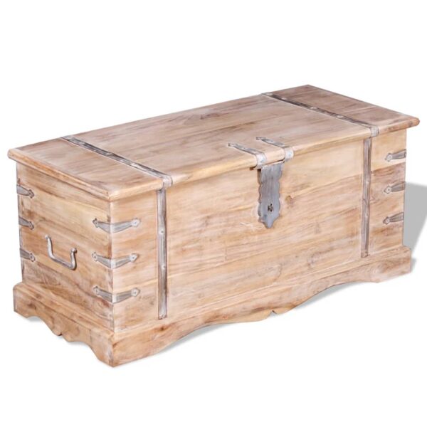 vidaXL Storage Chest Acacia Wood - Image 6